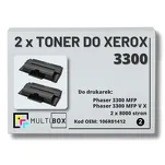 2-PAK Multibox Toner do XEROX 3300 106R01412 8K zamiennik - 2