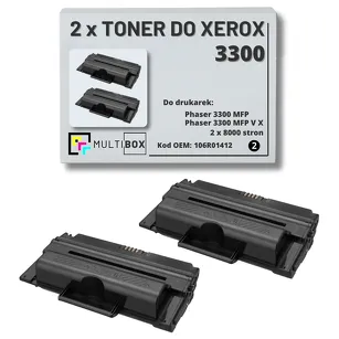 2-PAK Multibox Toner do XEROX 3300 106R01412 8K zamiennik