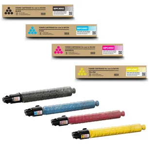 4-pak Toner do Ricoh MPC4502 CMYK Zamiennik