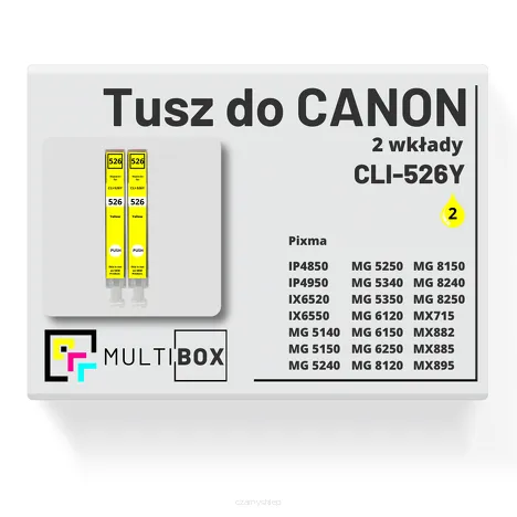 Tusz do CANON CLI-526Y 2-pak yellow zamiennik Multibox