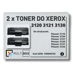 2-PAK Multibox Toner do XEROX 3120 3121 3130 109R00725 3K zamiennik - 2