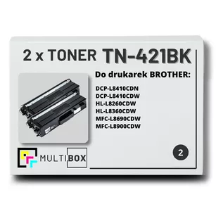 Toner do BROTHER TN421BK 2-pak Black Multibox zamiennik