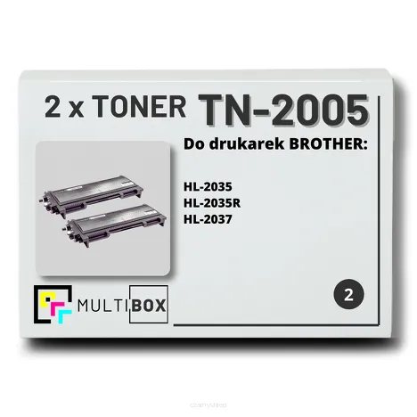 2-PAK Multibox Toner do BROTHER TN2005 zamiennik