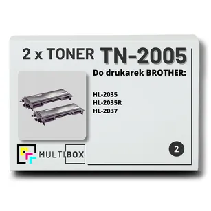 Toner do BROTHER TN-2005 2-pak Multibox zamiennik