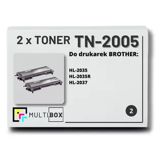 Toner do BROTHER TN2005 2-pak Multibox zamiennik