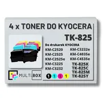 EOL 4-PAK Multibox Toner do KYOCERA TK825 KMC2520/2525/3225/3232/4035 15,0K/3x7,0K CMYK zamiennik - 2