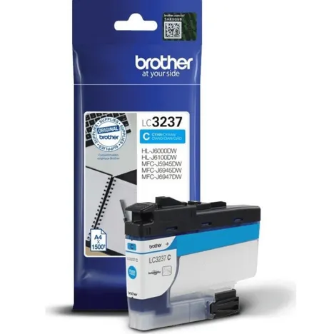 BROTHER tusz LC3237C oryginalny cyan 1500 stron