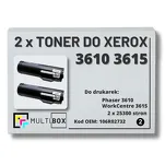 2-PAK Multibox Toner do XEROX 3610 3615 106R02732 25.3K zamiennik - 2
