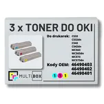 3-PAK Multibox Toner do OKI C532 MC563 cyan/magenta/yellow zamiennik - 2