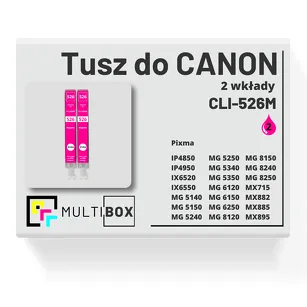 Tusz do CANON CLI-526M 2-pak magenta zamiennik Multibox