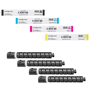 4-PAK Zamiennik Toner do CANON CEXV65 5761C001 5762C001 5763C001 5764C001 CMYK  17.5K/3x11.5K