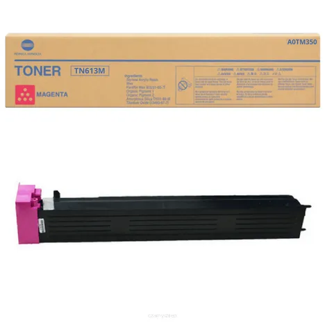 EOL KONICA MINOLTA toner TN-613M A0TM350 czerwony oryginalny 30000 stron