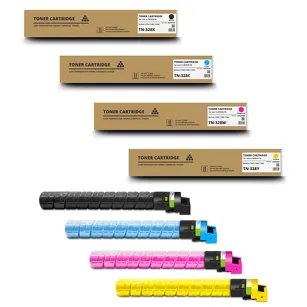 4 X Toner do MINOLTA TN328 CMYK Bizhub C250i C300i C360i Zamiennik