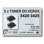 2-PAK Multibox Toner do XEROX 3420 3425 106R01033 5K zamiennik - 2