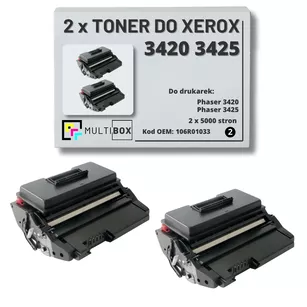 2-pak Toner do XEROX 3420 3425 106R01033 5K Multibox zamiennik