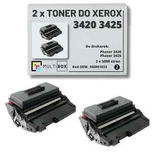2-PAK Multibox Toner do XEROX 3420 3425 106R01033 5K zamiennik