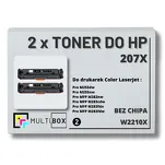 2-PAK Multibox Toner do HP 207X BLACK W2210X zamiennik BEZ CHIPA - 2