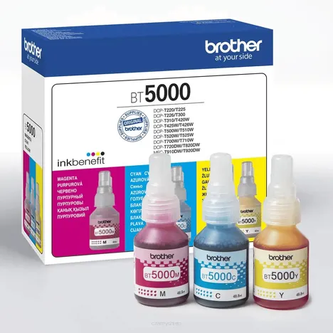 BROTHER tusz BT5000CLVAL oryginalny 3-pak CMY 5000 stron