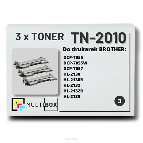3-PAK Multibox Toner do BROTHER TN2010 zamiennik