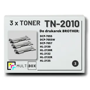 Toner do BROTHER TN-2010 3-pak Multibox zamiennik