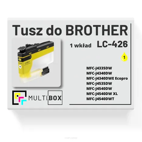 Tusz do BROTHER LC-426Y yellow zamiennik Multibox