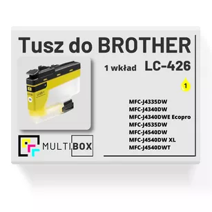 Tusz do BROTHER LC426Y yellow zamiennik Multibox