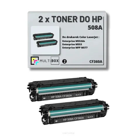 2-PAK Multibox Toner do HP 508A BLACK CF360A zamiennik