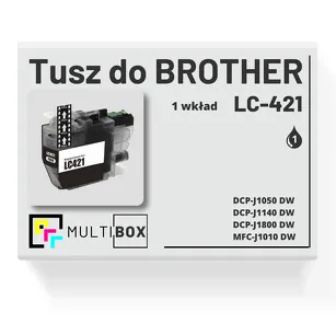 Tusz do BROTHER LC-421BK black zamiennik Multibox