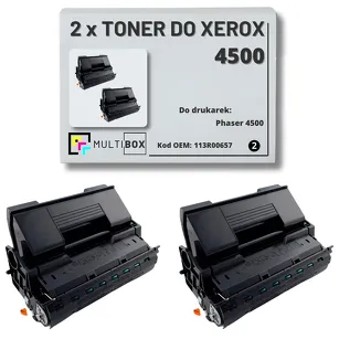 2-PAK Multibox Toner do XEROX 4500 113R00657 18K zamiennik