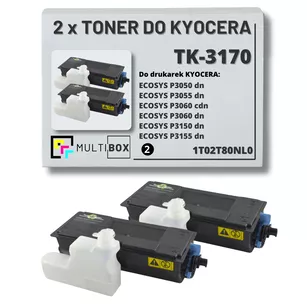 2-pak Toner do KYOCERA TK3170 1T02T80NL0 ECOSYS P3050 P3055 P3060 2x15.5K Multibox zamiennik