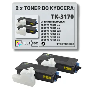 2-PAK Multibox Toner do KYOCERA TK3170 1T02T80NL0 ECOSYS P3050 P3055 P3060 2x15.5K zamiennik