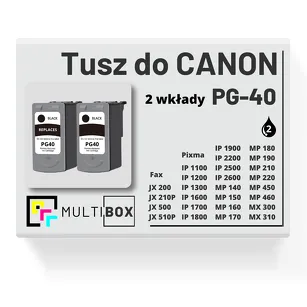 Tusz do CANON PG-40 2-pak black zamiennik Multibox