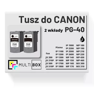 Tusz do CANON PG40 2-pak black zamiennik Multibox