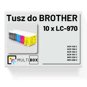 10-pak Tusz do BROTHER LC-970 Multibox