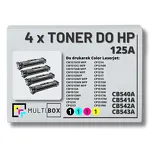 4-PAK Multibox Toner do HP 125A CMYK CB540A CB541A CB542A CB543A zamiennik - 2