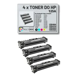 4-PAK Multibox Toner do HP 125A CMYK CB540A CB541A CB542A CB543A zamiennik