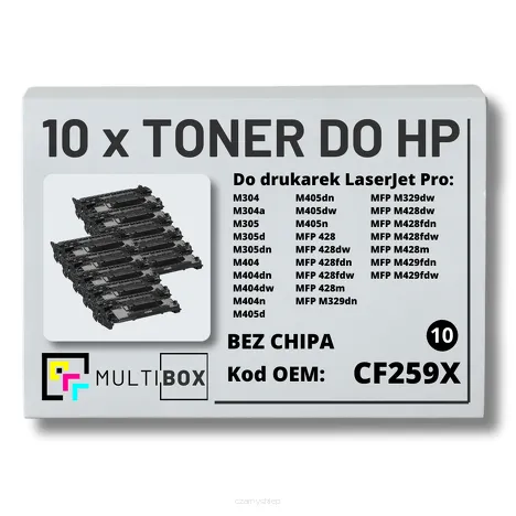 Toner do HP CF259X 59X LaserJet Pro M304 M404 M428 10-pak zamiennik Multibox