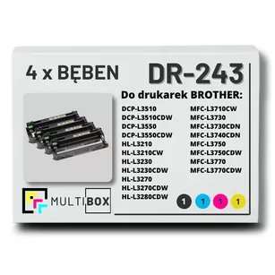 Bęben do BROTHER DR243CL 4-pak CMYK Multibox zamiennik