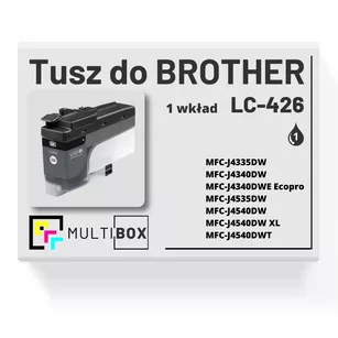 Tusz do BROTHER LC426BK black zamiennik Multibox