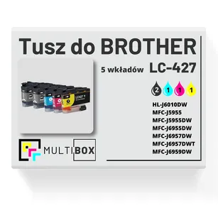 Tusz do BROTHER LC-427 5-pak cyan / magenta / yellow / black zamiennik Multibox