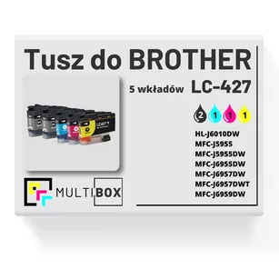 Tusz do BROTHER LC427 5-pak cyan / magenta / yellow / black zamiennik Multibox