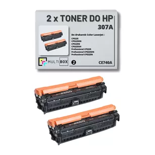 Toner do HP 307A 2-pak BLACK CE740A zamiennik Multibox