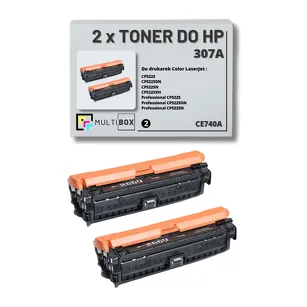 2-PAK Multibox Toner do HP 307A BLACK CE740A zamiennik