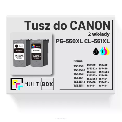 Tusz do CANON PG560XL CL561XL 2-pak black / color zamiennik Multibox