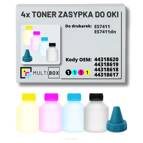 4-PAK Multibox Tonery zasypki do OKI ES7411 11,0K/3x11,5K