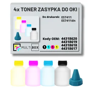 4-PAK Multibox Tonery zasypki do OKI ES7411 11,0K/3x11,5K
