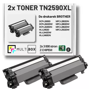 Toner do BROTHER TN2590XL 2-pak Multibox zamiennik Z CHIPEM