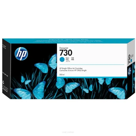 HP 730 tusz P2V68A oryginalny cyan