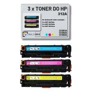 Toner do HP 312A 3-pak CMY CF381A CF382A CF383A zamiennik Multibox