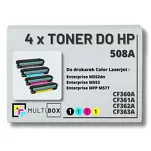 4-PAK Multibox Toner do HP 508A CMYK CF360A CF361A CF362A CF363A zamiennik - 2